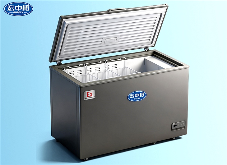 風(fēng)冷臥式防爆冰柜BL-WS200LFG